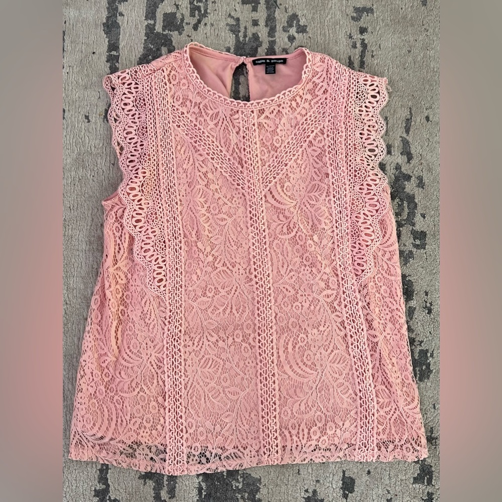 Cable & Gauge Lace Blouse